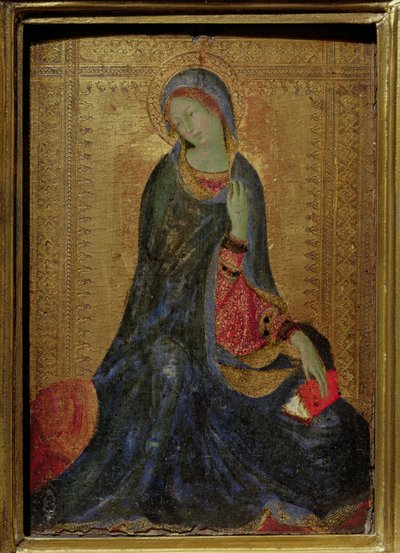 Verkündigung der Jungfrau Maria, rechte Tafel des Diptychons, 1340-44 von Simone Martini